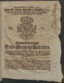 Wochentlich-Stettinische Frag- und Anzeigungs-Nachrichten. 1763 No. 11 + Anhang