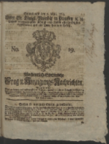Wochentlich-Stettinische Frag- und Anzeigungs-Nachrichten. 1763 No. 19 + Anhang