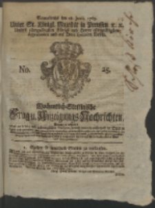 Wochentlich-Stettinische Frag- und Anzeigungs-Nachrichten. 1763 No. 25 + Anhang