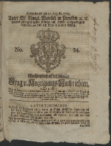 Wochentlich-Stettinische Frag- und Anzeigungs-Nachrichten. 1763 No. 34 + Anhang