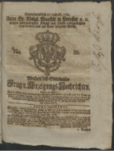 Wochentlich-Stettinische Frag- und Anzeigungs-Nachrichten. 1763 No. 35 + Anhang