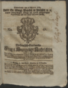 Wochentlich-Stettinische Frag- und Anzeigungs-Nachrichten. 1763 No. 41 + Anhang