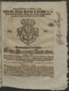 Wochentlich-Stettinische Frag- und Anzeigungs-Nachrichten. 1763 No. 42 + Anhang