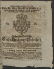 Wochentlich-Stettinische Frag- und Anzeigungs-Nachrichten. 1763 No. 45 + Anhang