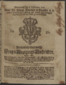 Wochentlich-Stettinische Frag- und Anzeigungs-Nachrichten. 1753 No. 50 + Anhang
