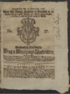 Wochentlich-Stettinische Frag- und Anzeigungs-Nachrichten. 1766 No. 37 + Anhang