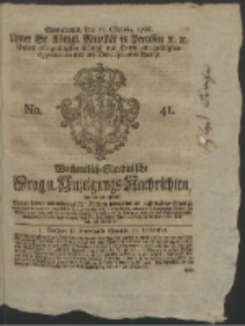 Wochentlich-Stettinische Frag- und Anzeigungs-Nachrichten. 1766 No. 41 + Anhang