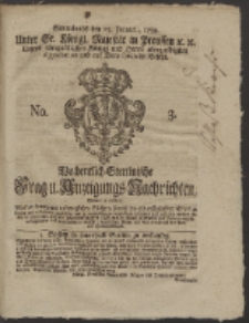 Wochentlich-Stettinische Frag- und Anzeigungs-Nachrichten. 1759 No. 3