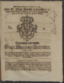 Wochentlich-Stettinische Frag- und Anzeigungs-Nachrichten. 1759 No. 4