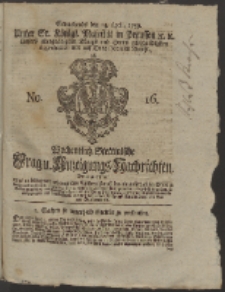 Wochentlich-Stettinische Frag- und Anzeigungs-Nachrichten. 1759 No. 16 + Anhang