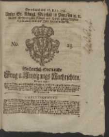 Wochentlich-Stettinische Frag- und Anzeigungs-Nachrichten. 1759 No. 25 + Anhang