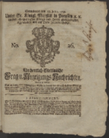 Wochentlich-Stettinische Frag- und Anzeigungs-Nachrichten. 1759 No. 26 + Anhang