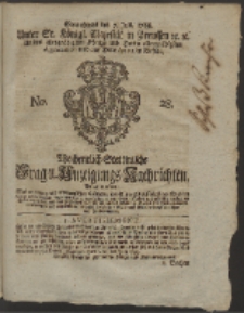 Wochentlich-Stettinische Frag- und Anzeigungs-Nachrichten. 1759 No. 28 + Anhang