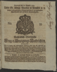 Wochentlich-Stettinische Frag- und Anzeigungs-Nachrichten. 1745 No. 35