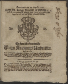 Wochentlich-Stettinische Frag- und Anzeigungs-Nachrichten. 1759 No. 35 + Anhang