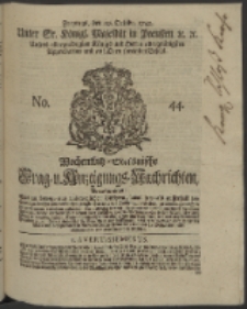 Wochentlich-Stettinische Frag- und Anzeigungs-Nachrichten. 1745 No. 44
