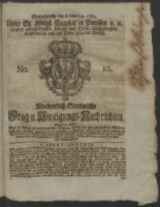 Wochentlich-Stettinische Frag- und Anzeigungs-Nachrichten. 1762 No. 10