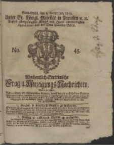Wochentlich-Stettinische Frag- und Anzeigungs-Nachrichten. 1759 No. 45
