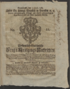 Wochentlich-Stettinische Frag- und Anzeigungs-Nachrichten. 1765 No. 22 + Anhang