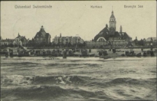 Ostseebad Swinemünde, Kurhaus. Bewegte See