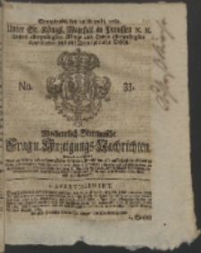 Wochentlich-Stettinische Frag- und Anzeigungs-Nachrichten. 1762 No. 35 + Anhang