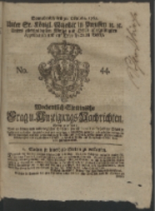 Wochentlich-Stettinische Frag- und Anzeigungs-Nachrichten. 1762 No. 44 + Anhang