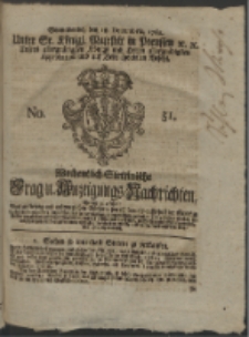 Wochentlich-Stettinische Frag- und Anzeigungs-Nachrichten. 1762 No. 51 + Anhang
