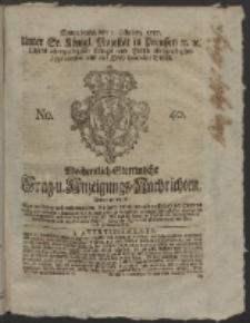 Wochentlich-Stettinische Frag- und Anzeigungs-Nachrichten. 1757 No. 40