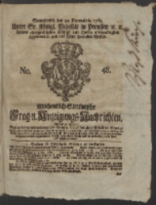 Wochentlich-Stettinische Frag- und Anzeigungs-Nachrichten. 1765 No. 48 + Anhang