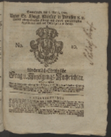 Wochentlich-Stettinische Frag- und Anzeigungs-Nachrichten. 1760 No. 10 + Anhang