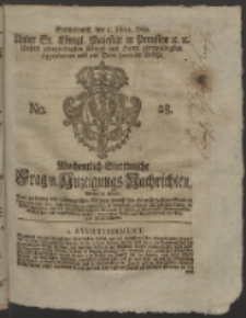 Wochentlich-Stettinische Frag- und Anzeigungs-Nachrichten. 1760 No. 28 + Anhang