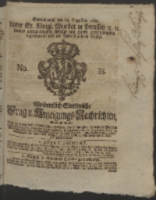 Wochentlich-Stettinische Frag- und Anzeigungs-Nachrichten. 1760 No. 35