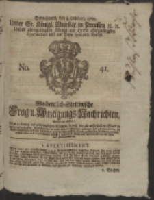 Wochentlich-Stettinische Frag- und Anzeigungs-Nachrichten. 1760 No. 41