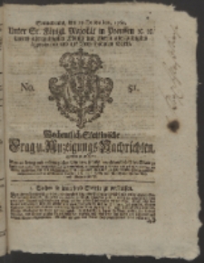 Wochentlich-Stettinische Frag- und Anzeigungs-Nachrichten. 1760 No. 51 + Anhang