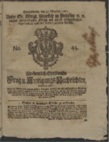 Wochentlich-Stettinische Frag- und Anzeigungs-Nachrichten. 1761 No. 44