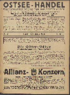 Ostsee-Handel : Wirtschaftszeitschrift für der Wirtschaftsgebiet des Gaues Pommern und der Ostsee und Südostländer. Jg. 6, 1926 Nr.3