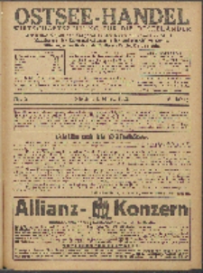 Ostsee-Handel : Wirtschaftszeitschrift für der Wirtschaftsgebiet des Gaues Pommern und der Ostsee und Südostländer. Jg. 6, 1926 Nr. 5