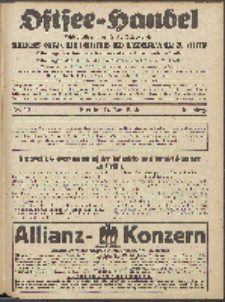 Ostsee-Handel : Wirtschaftszeitschrift für der Wirtschaftsgebiet des Gaues Pommern und der Ostsee und Südostländer. Jg. 6, 1926 Nr. 10