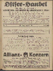 Ostsee-Handel : Wirtschaftszeitschrift für der Wirtschaftsgebiet des Gaues Pommern und der Ostsee und Südostländer. Jg. 6, 1926 Nr.11