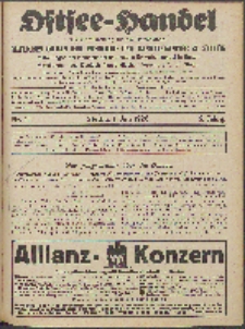 Ostsee-Handel : Wirtschaftszeitschrift für der Wirtschaftsgebiet des Gaues Pommern und der Ostsee und Südostländer. Jg. 6, 1926 Nr. 13