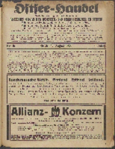 Ostsee-Handel : Wirtschaftszeitschrift für der Wirtschaftsgebiet des Gaues Pommern und der Ostsee und Südostländer. Jg. 6, 1926 Nr. 16