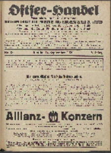 Ostsee-Handel : Wirtschaftszeitschrift für der Wirtschaftsgebiet des Gaues Pommern und der Ostsee und Südostländer. Jg. 6, 1926 Nr. 18