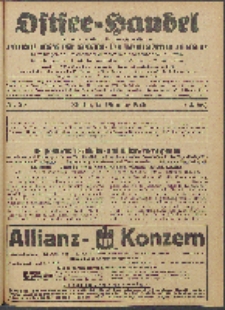 Ostsee-Handel : Wirtschaftszeitschrift für der Wirtschaftsgebiet des Gaues Pommern und der Ostsee und Südostländer. Jg. 6, 1926 Nr. 20