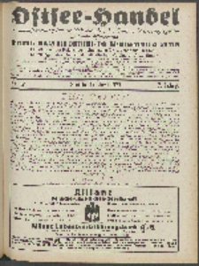 Ostsee-Handel : Wirtschaftszeitschrift für der Wirtschaftsgebiet des Gaues Pommern und der Ostsee und Südostländer. Jg. 7, 1927 Nr. 12