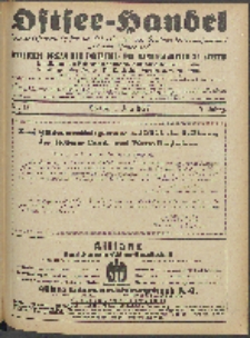 Ostsee-Handel : Wirtschaftszeitschrift für der Wirtschaftsgebiet des Gaues Pommern und der Ostsee und Südostländer. Jg. 7, 1927 Nr. 13