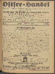 Ostsee-Handel : Wirtschaftszeitschrift für der Wirtschaftsgebiet des Gaues Pommern und der Ostsee und Südostländer. Jg. 7, 1927 Nr. 19