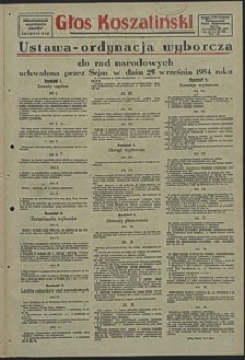 Głos Koszaliński. 1954, wrzesień, nr 230