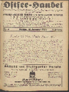 Ostsee-Handel : Wirtschaftszeitschrift für der Wirtschaftsgebiet des Gaues Pommern und der Ostsee und Südostländer. Jg. 8, 1928 Nr. 2