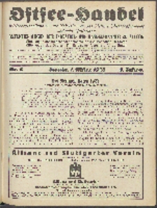 Ostsee-Handel : Wirtschaftszeitschrift für der Wirtschaftsgebiet des Gaues Pommern und der Ostsee und Südostländer. Jg. 8, 1928 Nr. 5