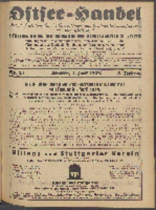 Ostsee-Handel : Wirtschaftszeitschrift f&uuml;r der Wirtschaftsgebiet des Gaues Pommern und der Ostsee und S&uuml;dostl&auml;nder. Jg. 8, 1928 Nr. 13